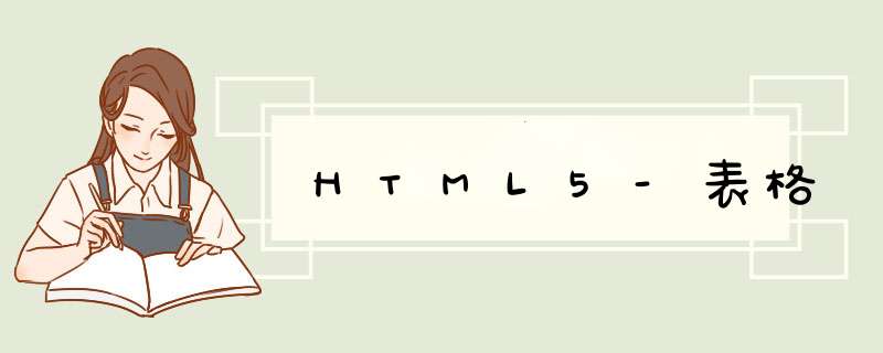 HTML5-表格,第1张