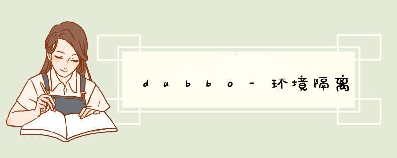 dubbo-环境隔离,第1张