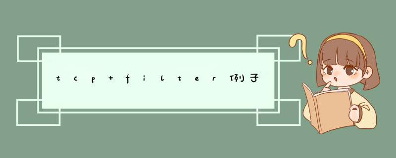 tcp filter例子,第1张
