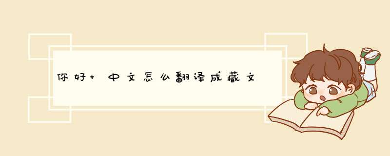 你好 中文怎么翻译成藏文,第1张
