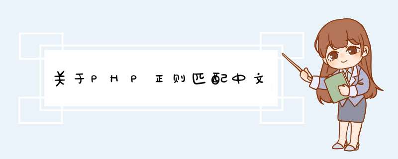关于PHP正则匹配中文,第1张