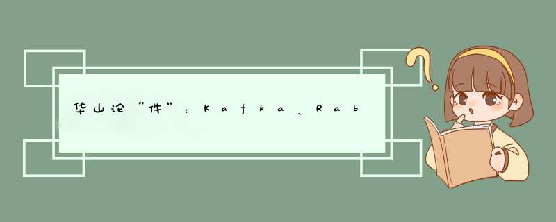 华山论“件”：Kafka、RabbitMQ、RocketMQ技能大比拼,第1张