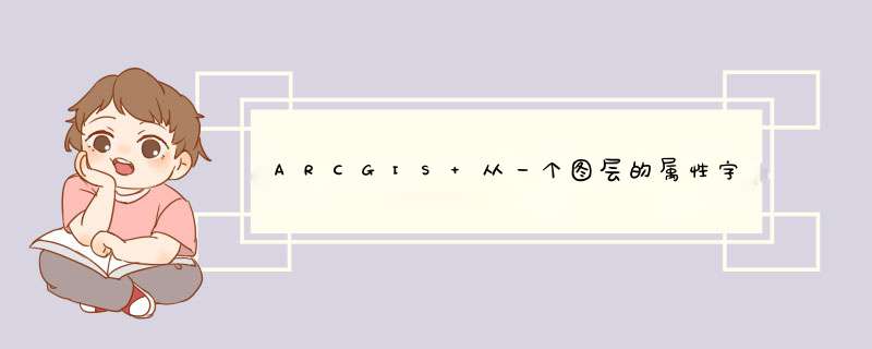 ARCGIS 从一个图层的属性字段添加到另一个图层中,第1张