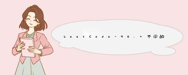 LeetCode-96. 不同的二叉搜索树,第1张