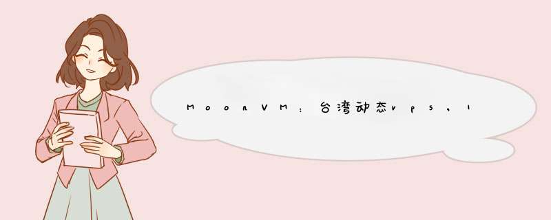 MoonVM：台湾动态vps,1核1GB10GB存储空间3TB流量,仅30美元月,第1张