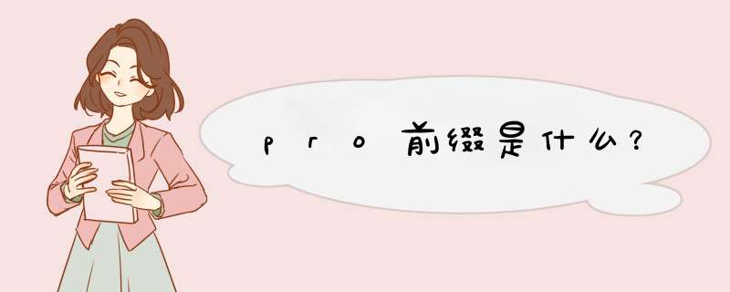pro前缀是什么？,第1张