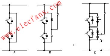 变频器电路的EMC方案设计, IGBT常用吸收电路 www.elecfans.com,第2张
