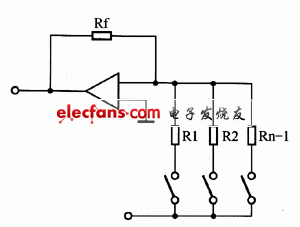 基于PIC单片机与16位串行DA转换的原理,图3 权电阻型D/A转换器,第7张