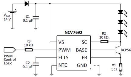浅谈On Semi NCV7692汽车LED灯电流控制的解刨,[原创] On Semi NCV7692汽车LED灯电流控制解决方案,第4张