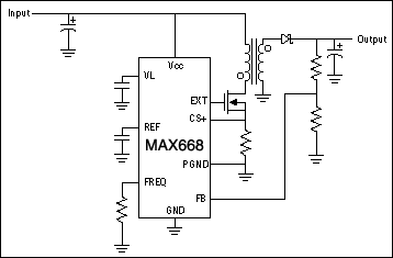 正确的布局和元件选择控制电磁干扰,Figure 4. A flyback regulator maintains regulation for inputs that range above and below the output voltage.,第5张