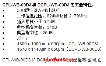 意法(ST)封装技术缩减天线耦合器尺寸,CPL-WB-00D3和DCPL-WB-00D3的主要特性,第2张