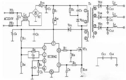 PWM开关电源集成控制IC-UC3842工作原理,PWM开关电源集成控制IC-UC3842工作原理,第5张