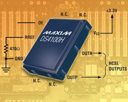 DS4100H：Maxim PCI Express应用HCSL输出的晶体振荡器,DS4100H：Maxim PCI Express应用100MHz HCSL输出的晶体振荡器,第2张