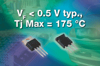 30CTT04560CPT045：Vishay第5 代高性能45V肖特基二极管,30CTT045/60CPT045,第2张