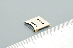 SCHG1B系列：ALPS8管脚SIM卡和microSD卡二合一连接器,适应SIM卡和microSD卡的SCHG1B系列组合式连接器,第2张